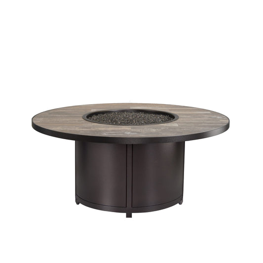 OW Lee Elba 54" Round Chat Height Fire Pit Table