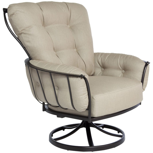 OW Lee Monterra Wrought Iron Swivel Rocker Lounge Chair