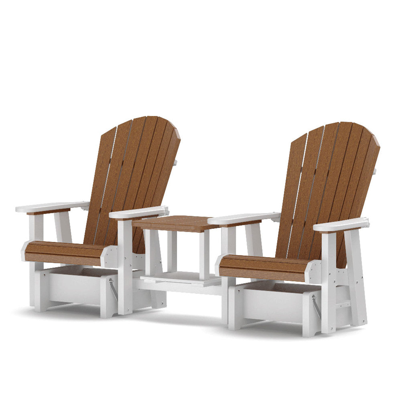 Daybreak Outdoor HDPE Fanback Deluxe Glider
