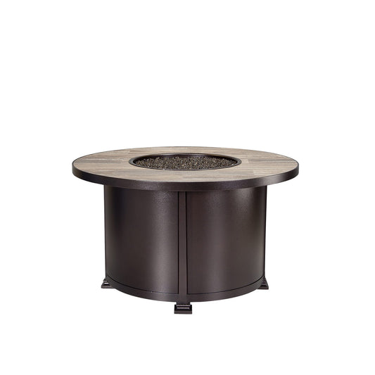 OW Lee Santorini 42" Round Chat Height Fire Pit Table