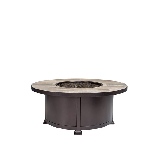 OW Lee Santorini 42" Round Occasional Height Fire Pit Table