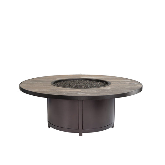 OW Lee Elba 54" Round Occasional Height Fire Pit Table