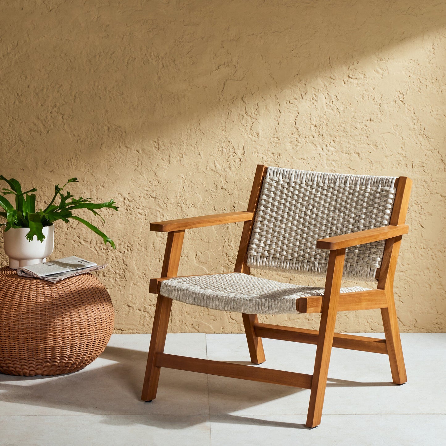 Four Hands 106965-006 Delano Chair - Natural Teak-FSC
