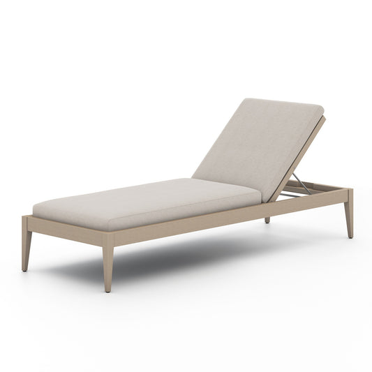 Four Hands 226912-001 Sherwood Outdoor Chaise, Washed Brown - Venao Grey