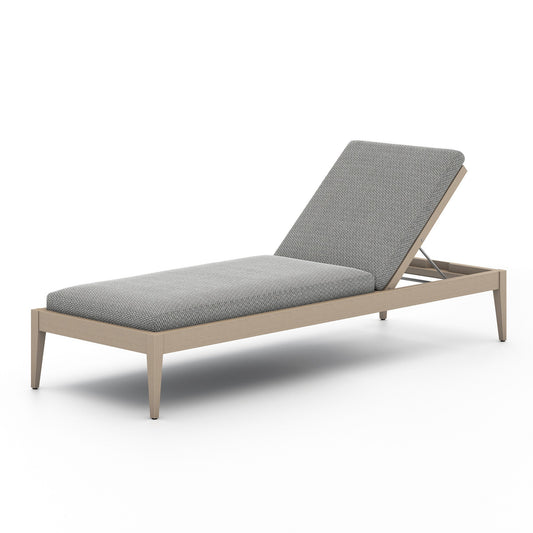 Four Hands 226912-004 Sherwood Outdoor Chaise, Washed Brown - Faye Ash