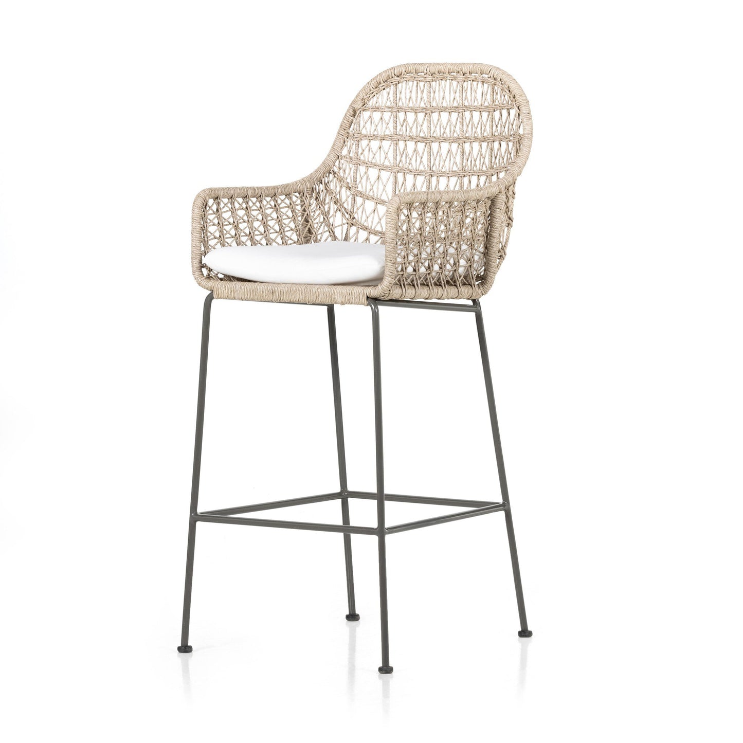 Four Hands 230095-001 Bandera Outdoor Bar + Counter Stool - Stinson White