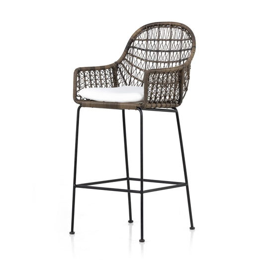 Four Hands 230095-003 Bandera Outdoor Bar + Counter Stool - Stinson White