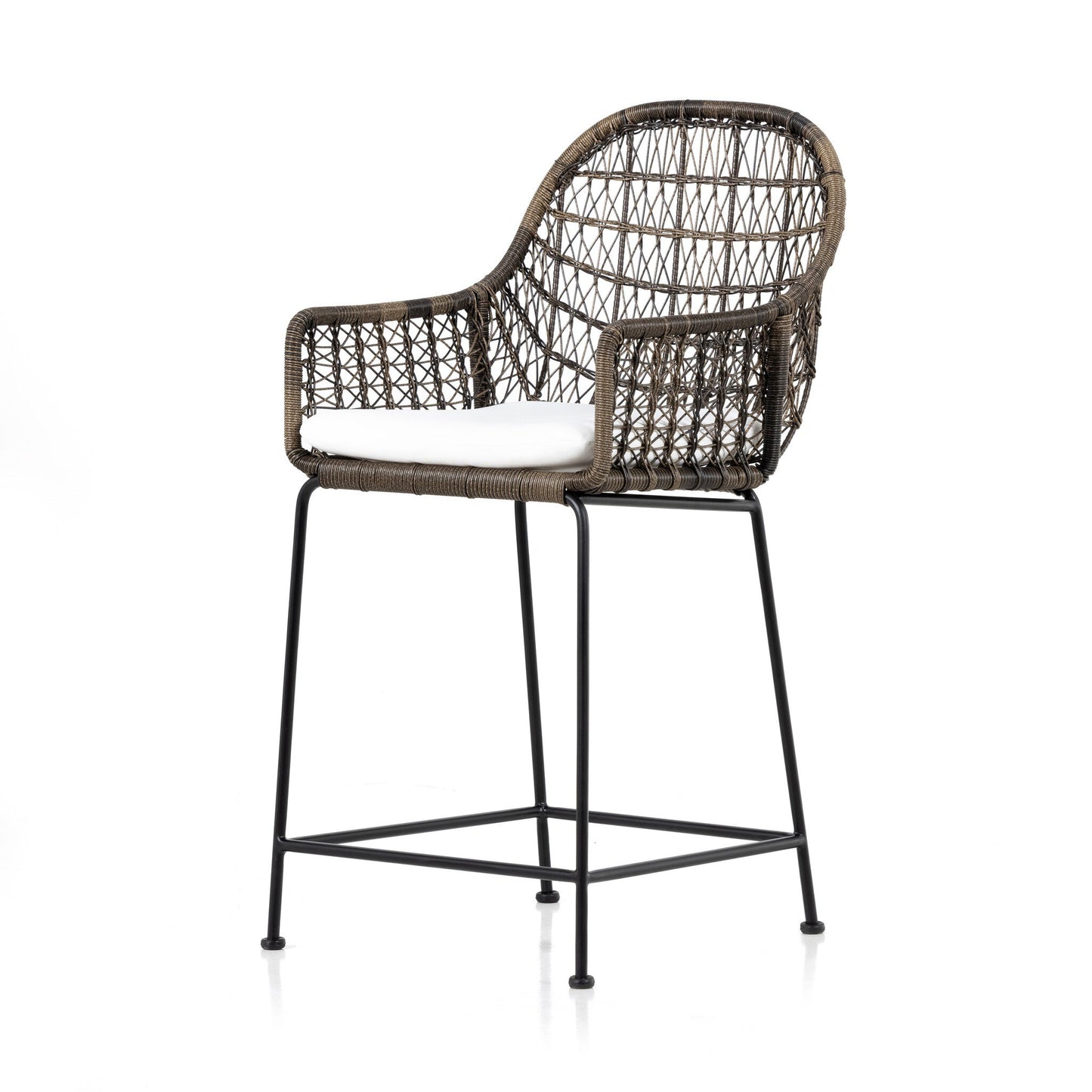 Four Hands 230095-004 Bandera Outdoor Bar + Counter Stool - Stinson White
