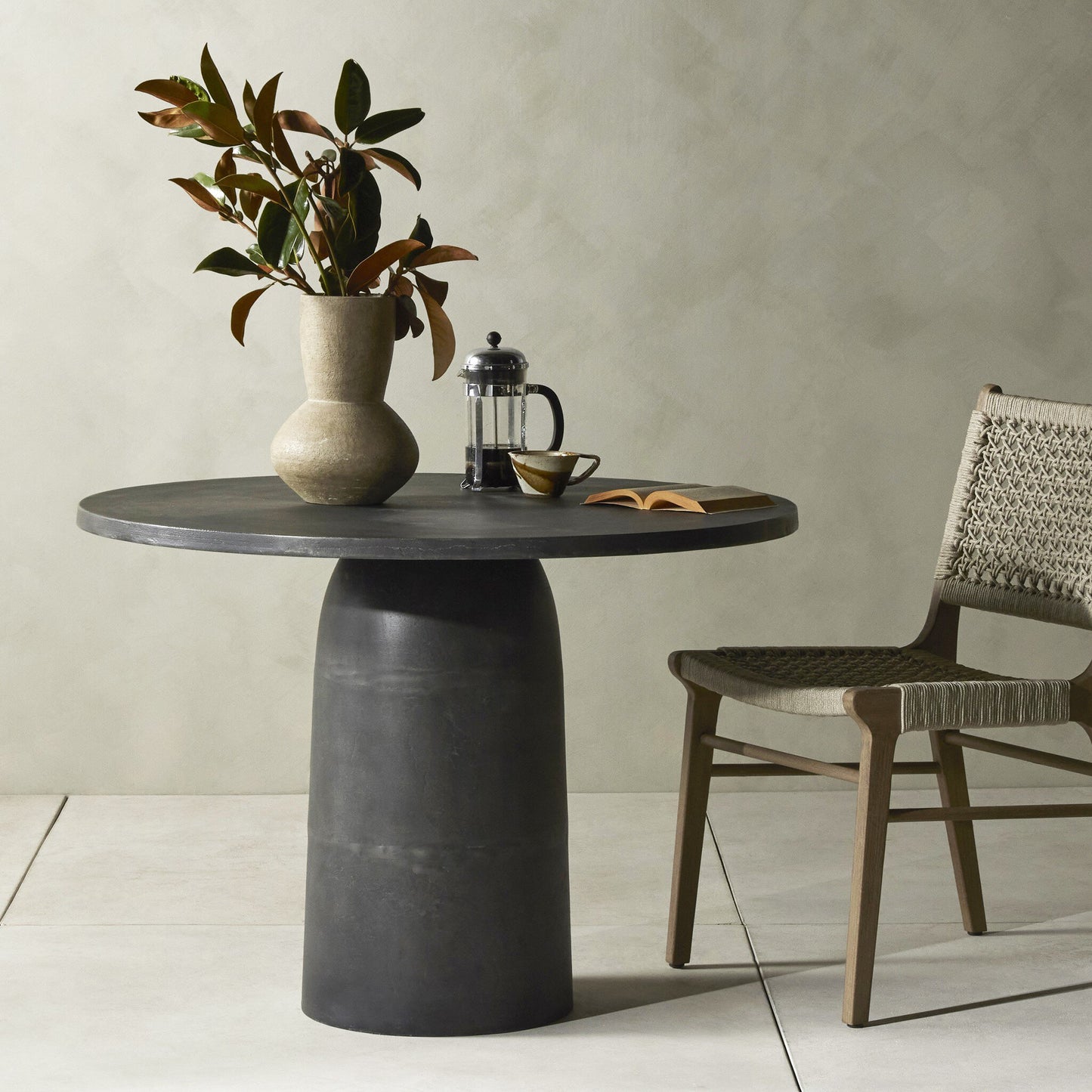 Four Hands 232410-001 Basil Outdoor Dining Table - Aged Grey