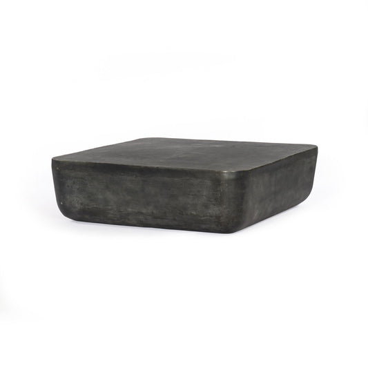 Four Hands 232614-001 Basil Square Outdoor Coffee Table - Aged Grey