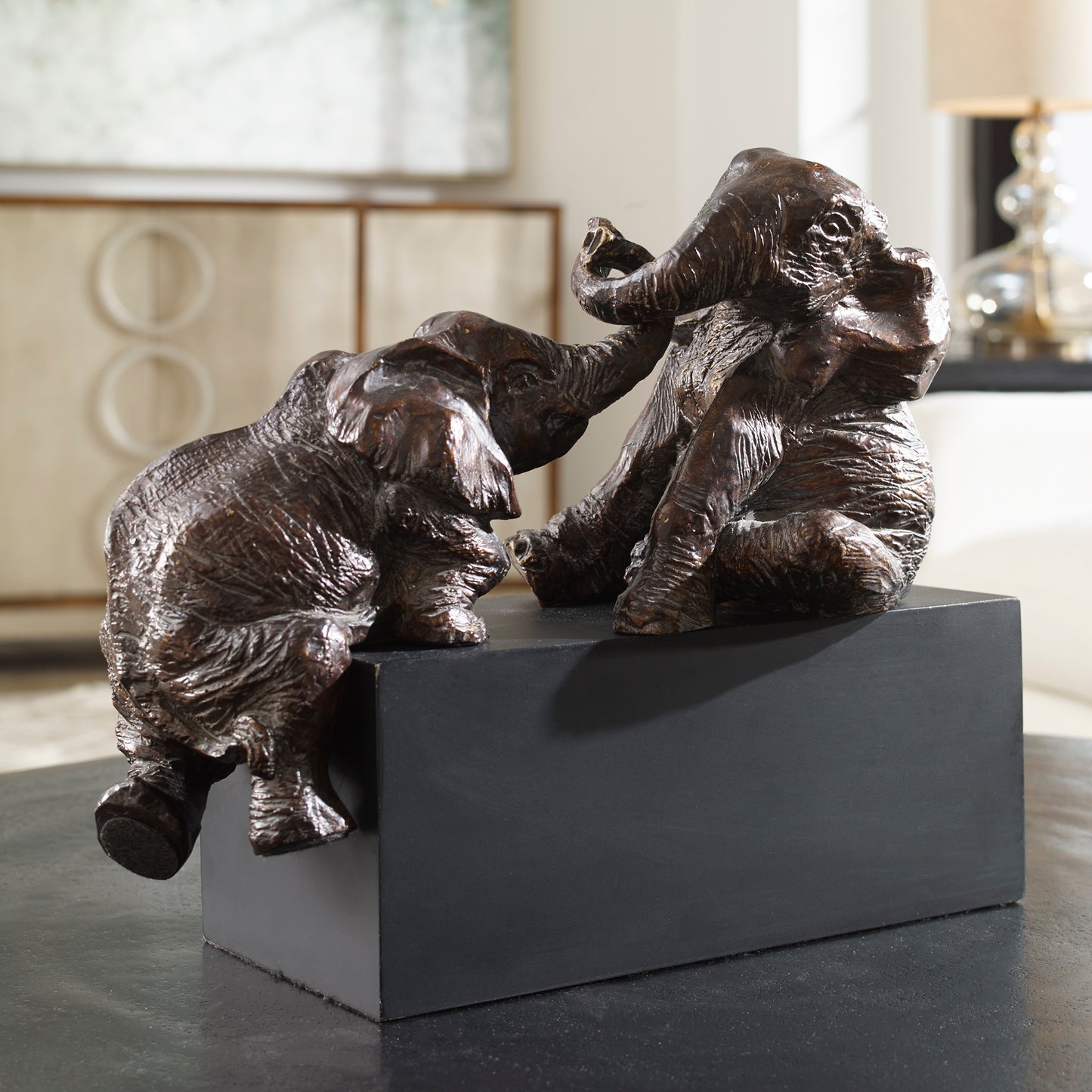 Uttermost 19473 Playful Pachyderms Bronze Figurines