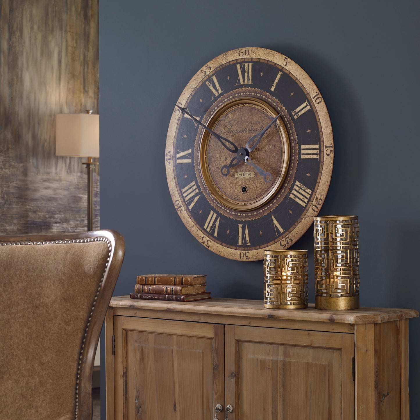Uttermost 06028 Auguste Verdier 27" Wall Clock