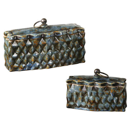 Uttermost 19618 Neelab Ceramic Containers, Set/2