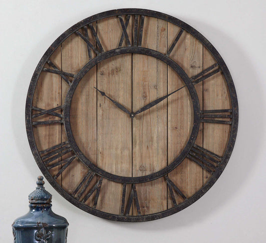 Uttermost 06344 Powell Wooden Wall Clock