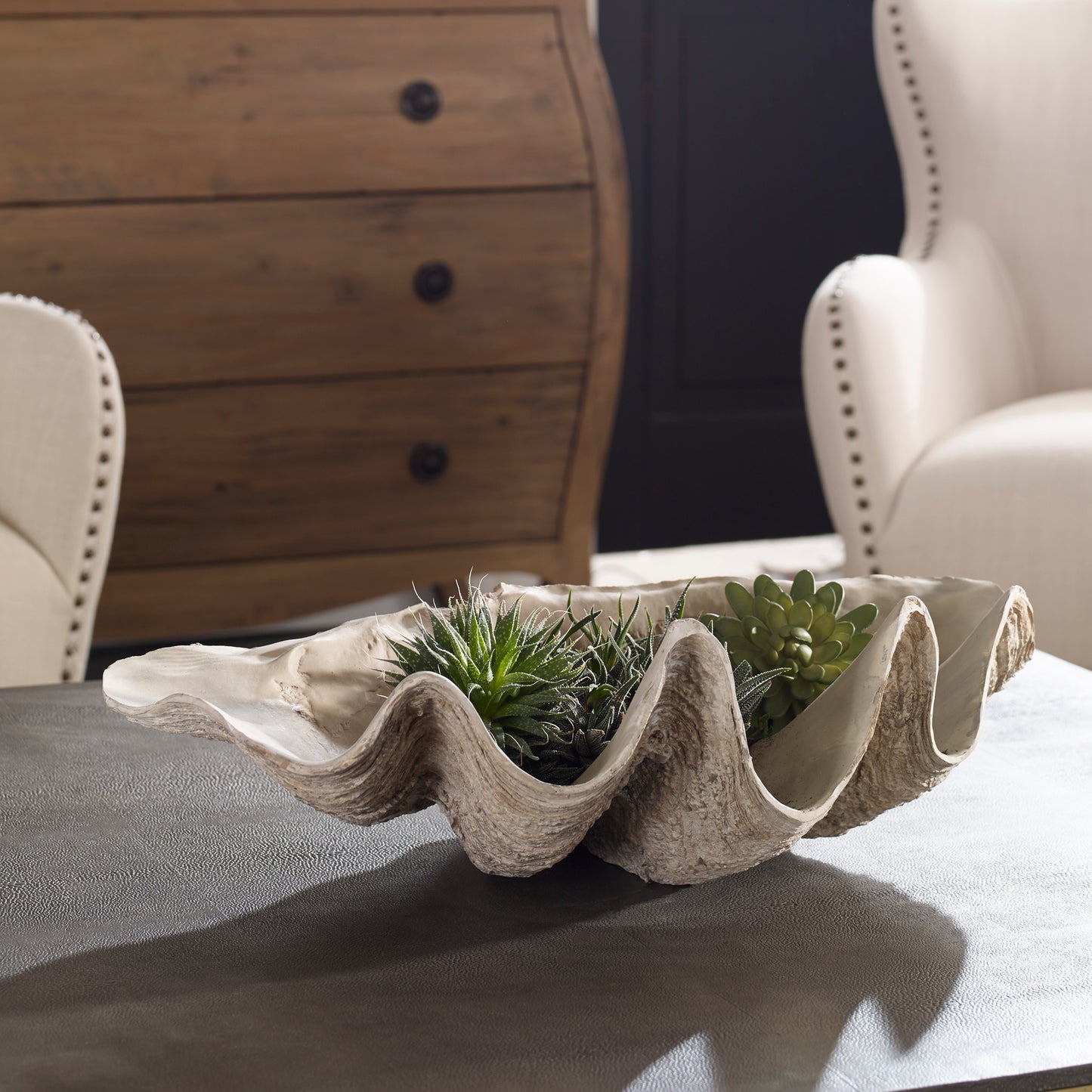 Uttermost 19800 Clam Shell Bowl