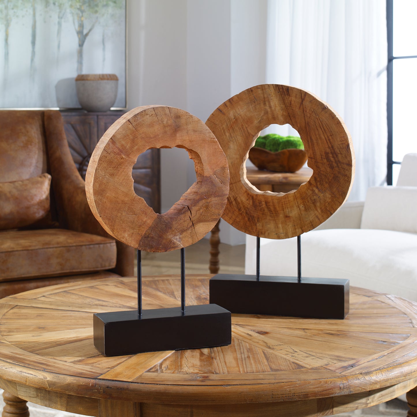 Uttermost 19822 Ashlea Wooden Sculptures S/2