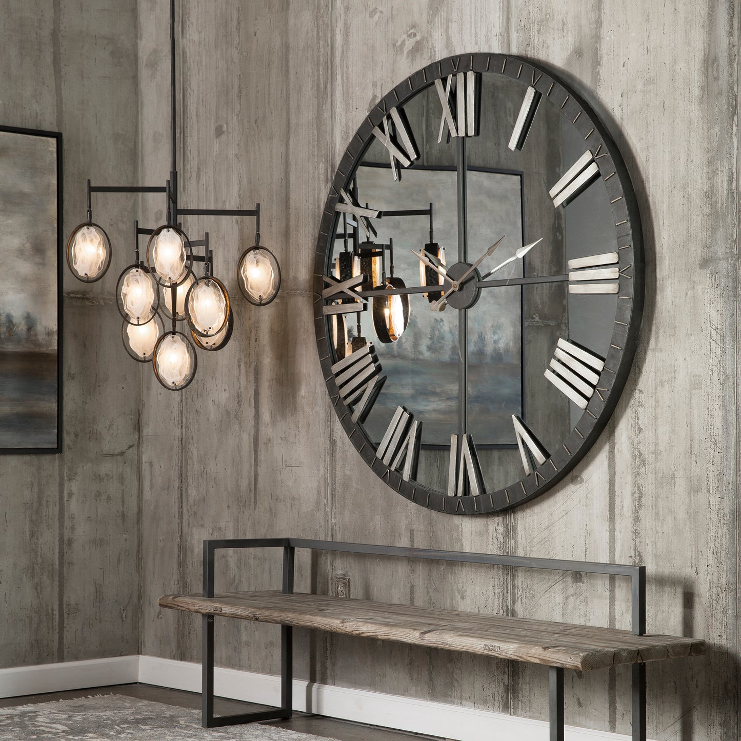 Uttermost 06419 Amelie Large Bronze Wall Clock