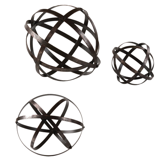 Uttermost 19975 Stetson Bronze Spheres S/3