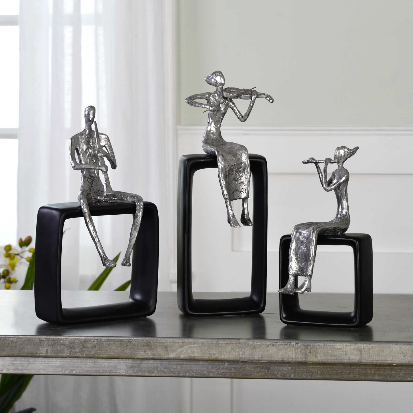 Uttermost 20062 Musical Ensemble Statues, S/3
