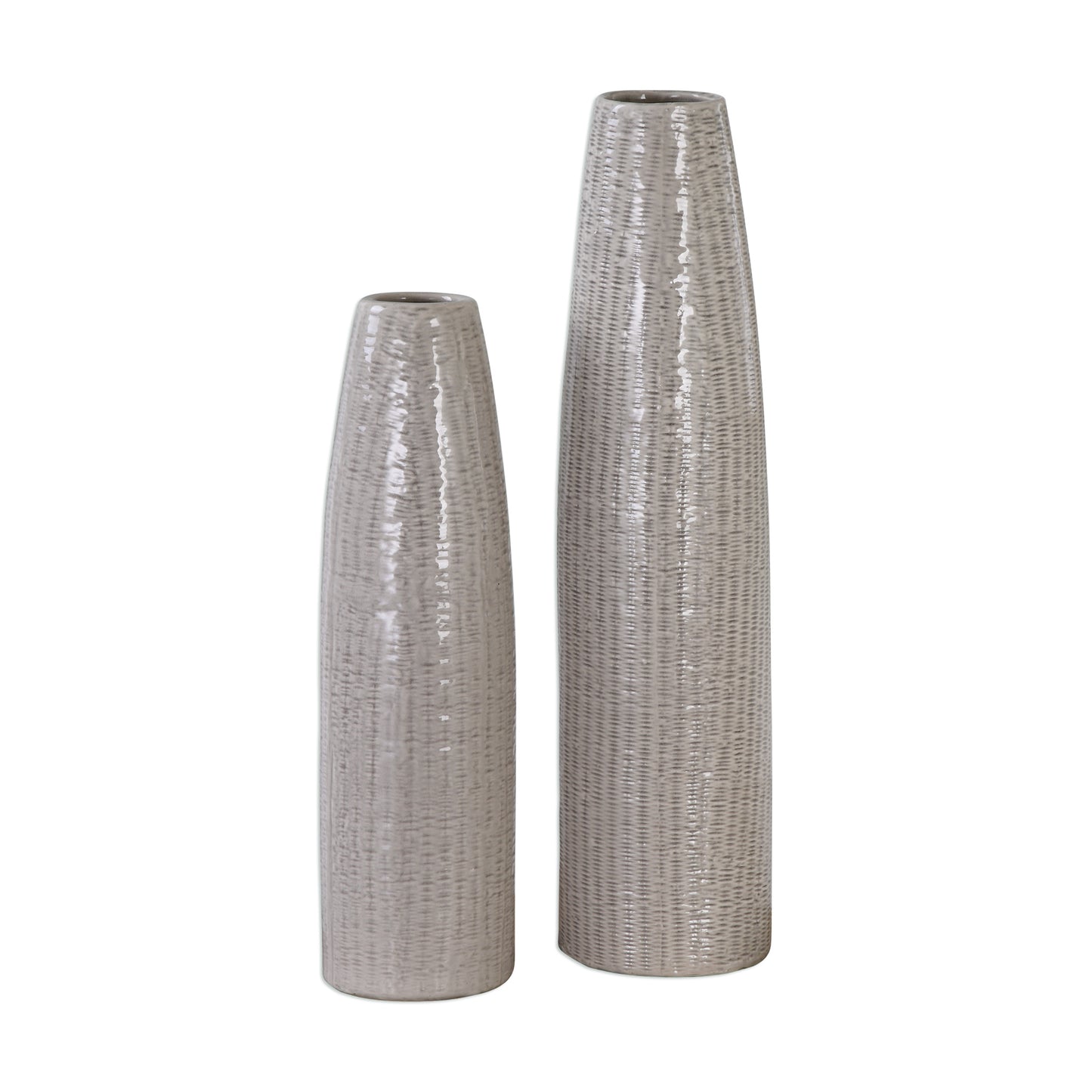 Uttermost 20156 Sara Textured Ceramic Vases S/2