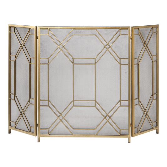 Uttermost 18707 Rosen Gold Fireplace Screen