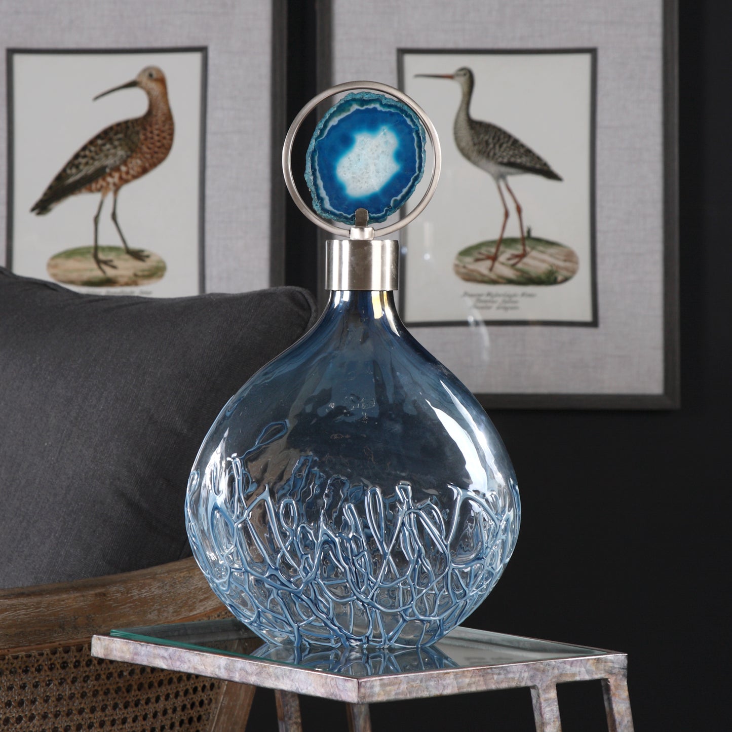 Uttermost 20930 Rae Sky Blue Vase