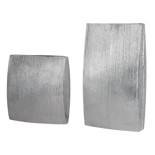 Uttermost 20188 Darla Aluminum Vases S/2