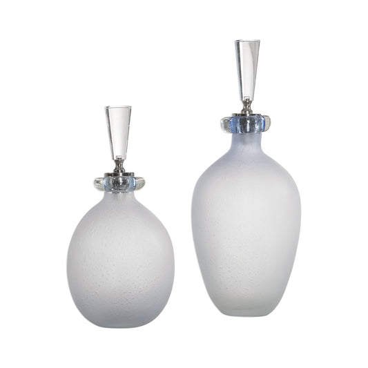 Uttermost 18621 Leah Bubble Glass Containers S/2
