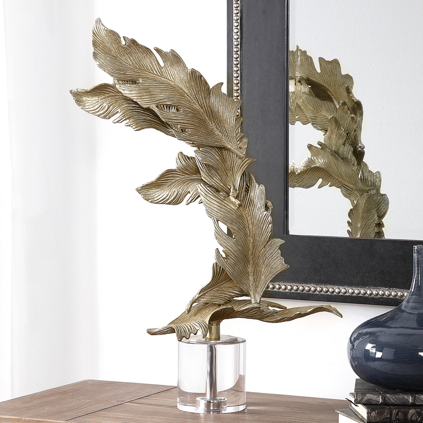 Uttermost 17513 Fall Leaves Champagne Sculpture