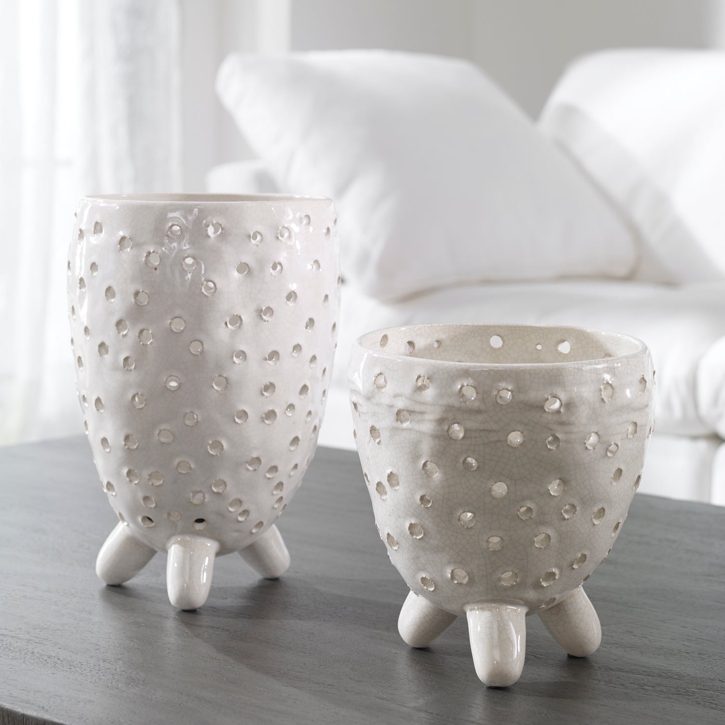 Uttermost 17527 Milla Mid-Century Modern Vases, S/2