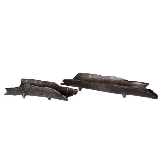 Uttermost 17593 Caryn Nickel Trays S/2