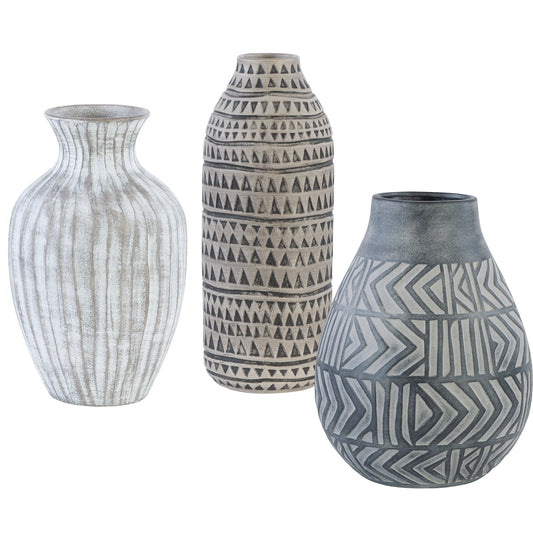 Uttermost 17716 Natchez Geometric Vases, S/3