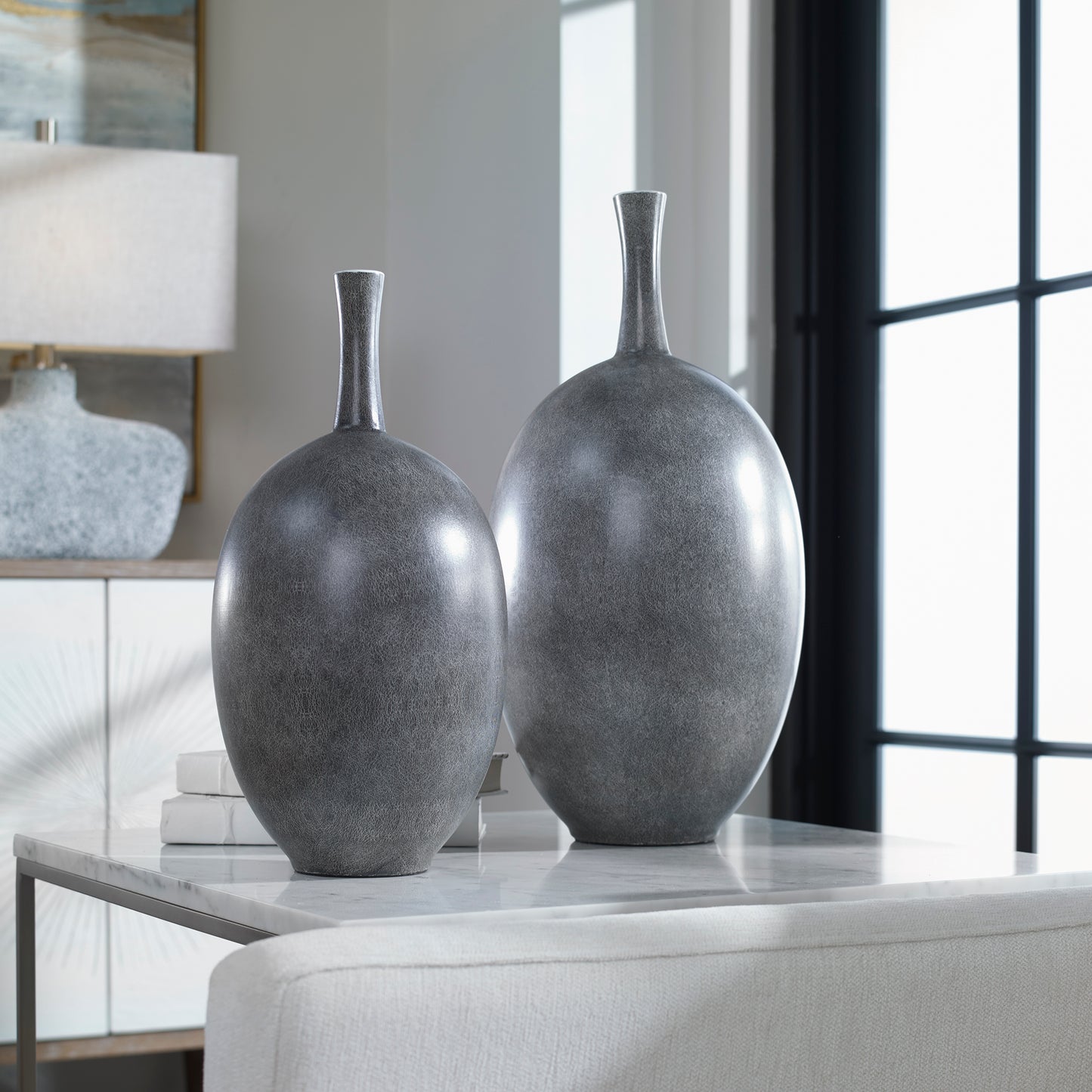 Uttermost 17711 Riordan Modern Vases, S/2