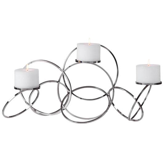Uttermost 17731 Kiernan Nickel Ring Candleholder