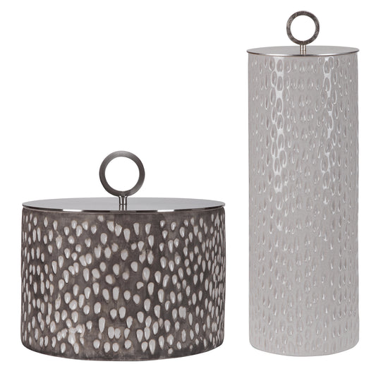 Uttermost 17766 Cyprien Ceramic Containers, S/2