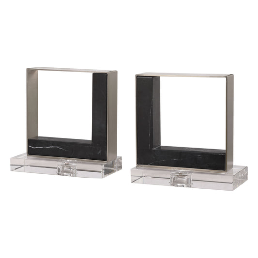 Uttermost 17865 Tilman Modern Marble Bookends, S/2