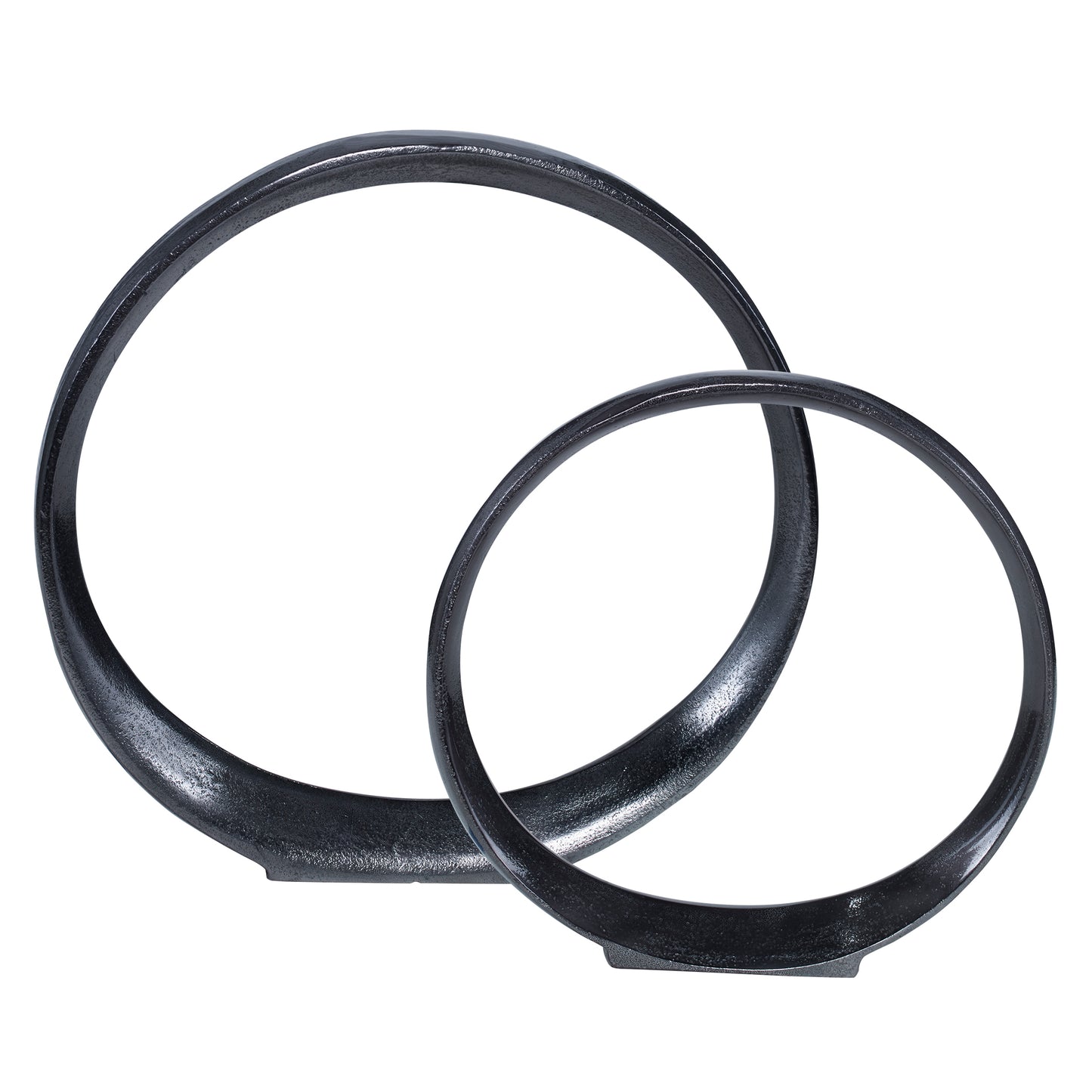 Uttermost 17913 Orbits Black Ring Sculptures, S/2
