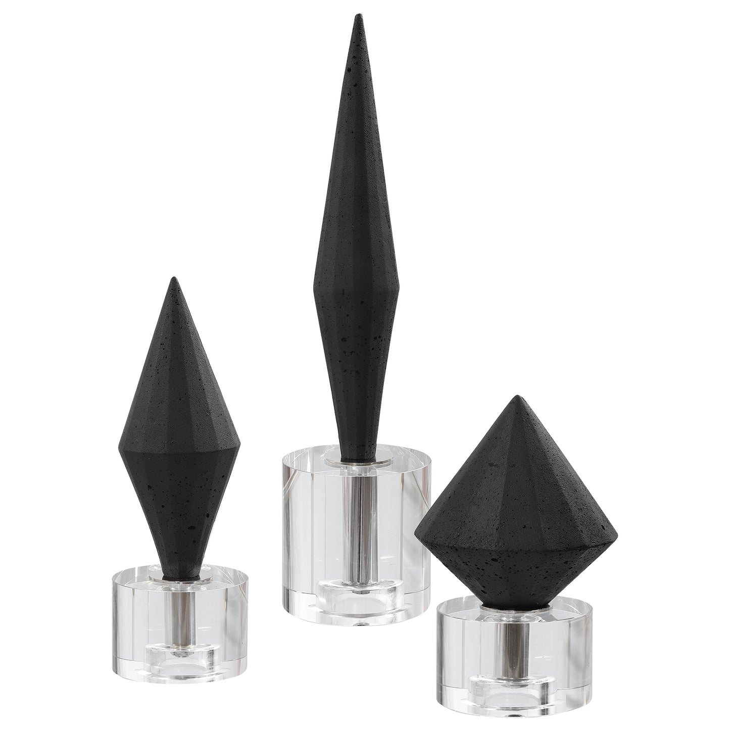 Uttermost 17916 Alize Black Sculptures,, S/3
