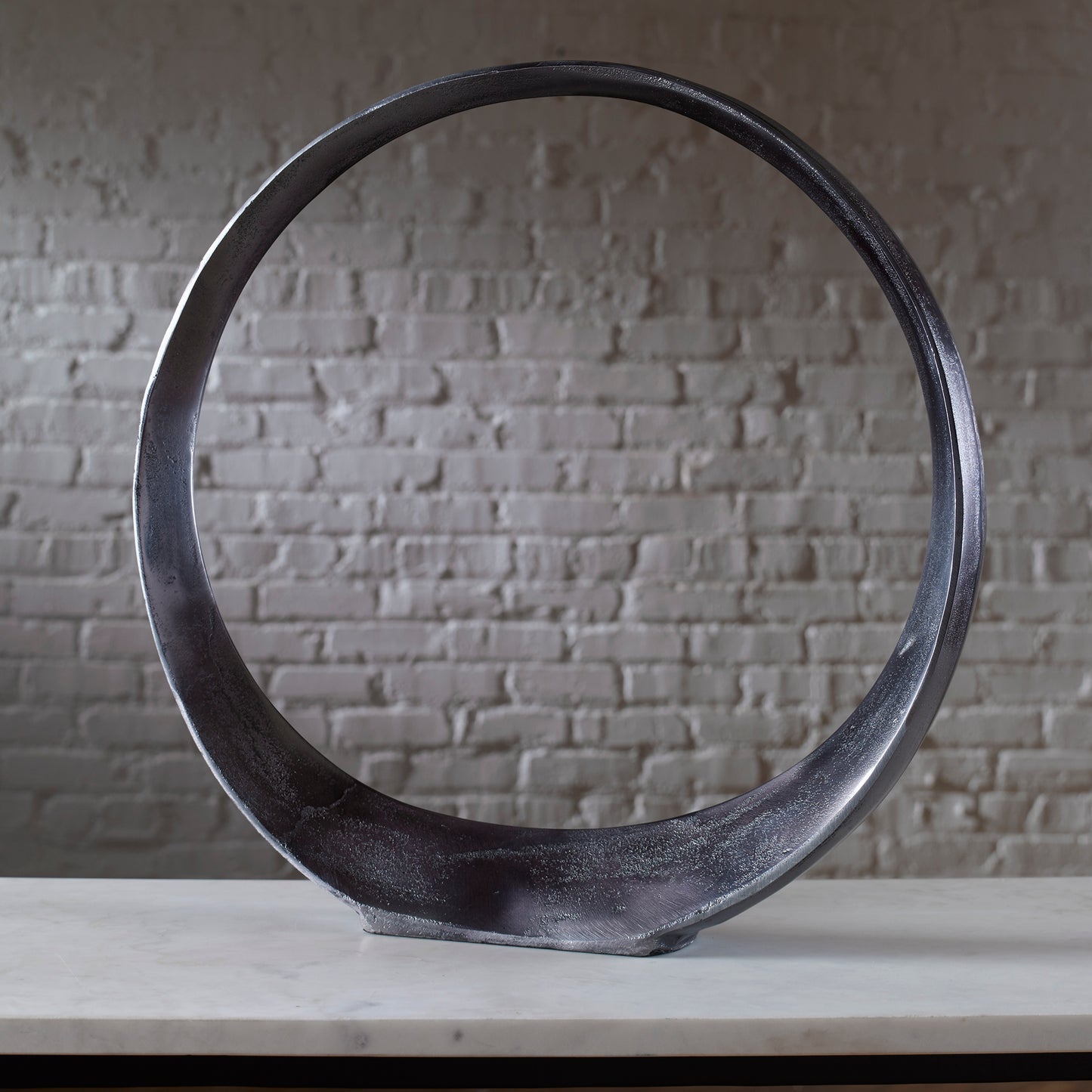 Uttermost 17980 Orbits Black Nickel Large Ring Sculpture