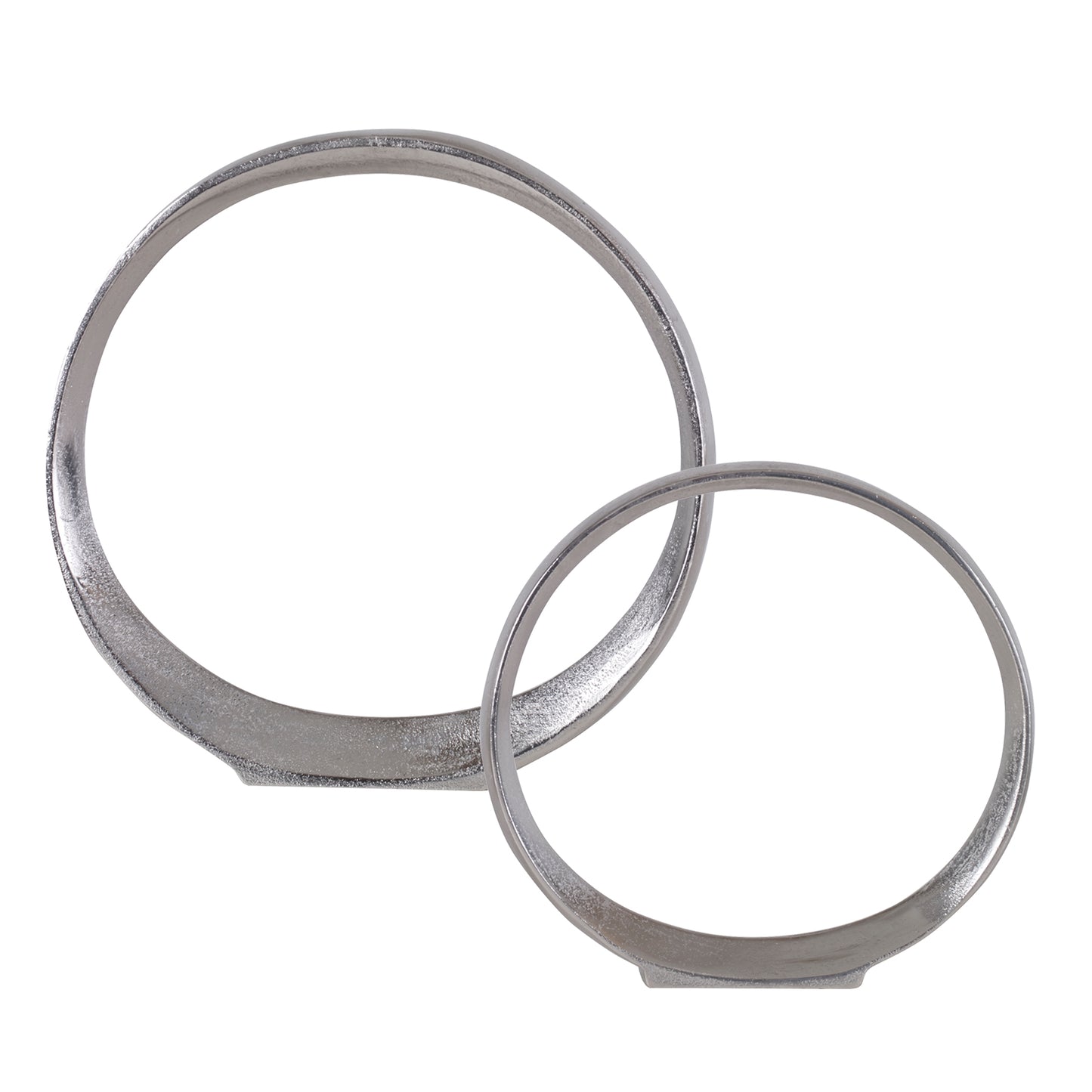 Uttermost 17985 Orbits Nickel Ring Sculptures, S/2