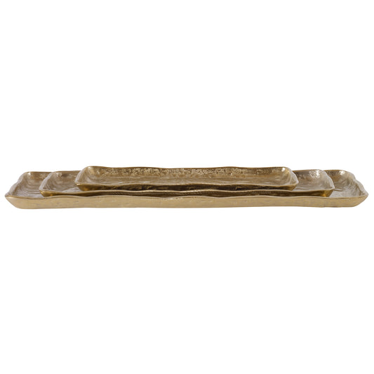 Uttermost 17989 Artisan Antique Gold Trays, S/3