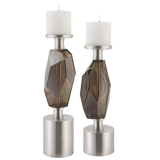 Uttermost 17994 Ore Candleholders, Set/2