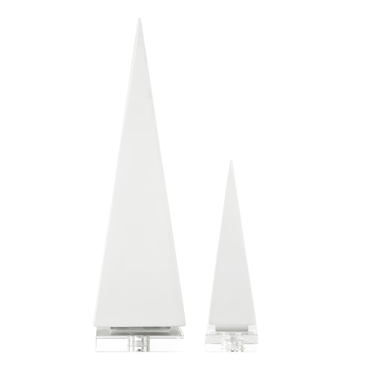 Uttermost 18006 Great Pyramids Sculpture In White, S/2