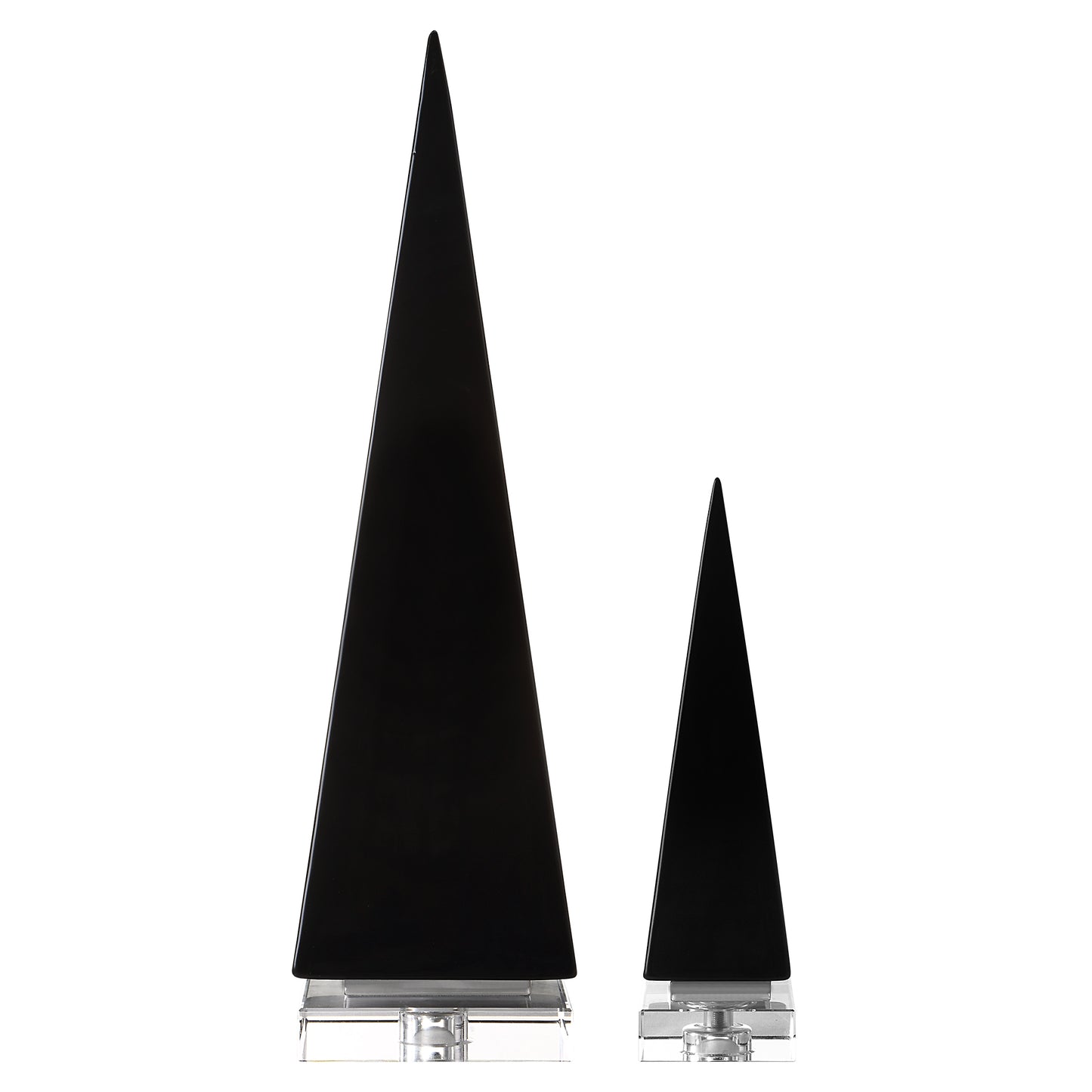 Uttermost 18007 Great Pyramids Sculpture In Black, S/2