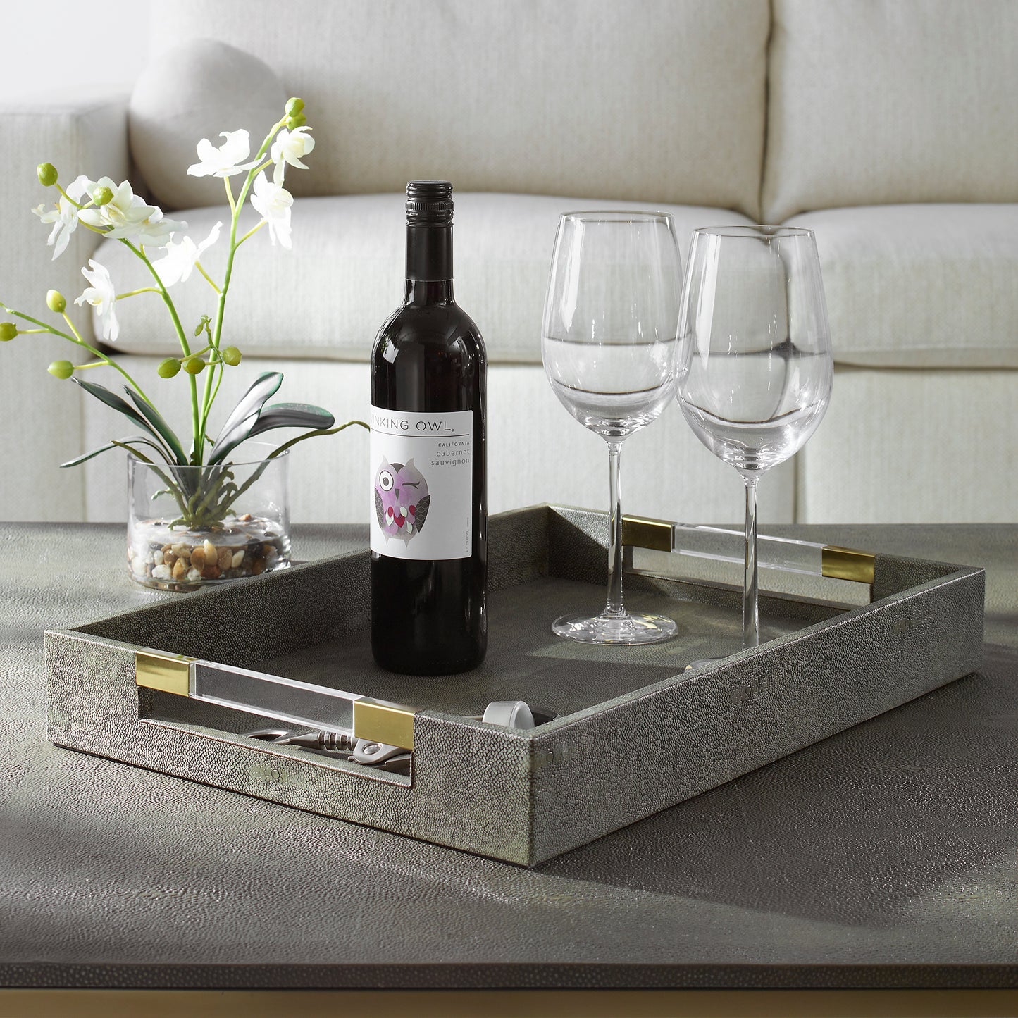 Uttermost 17996 Wessex Gray Tray
