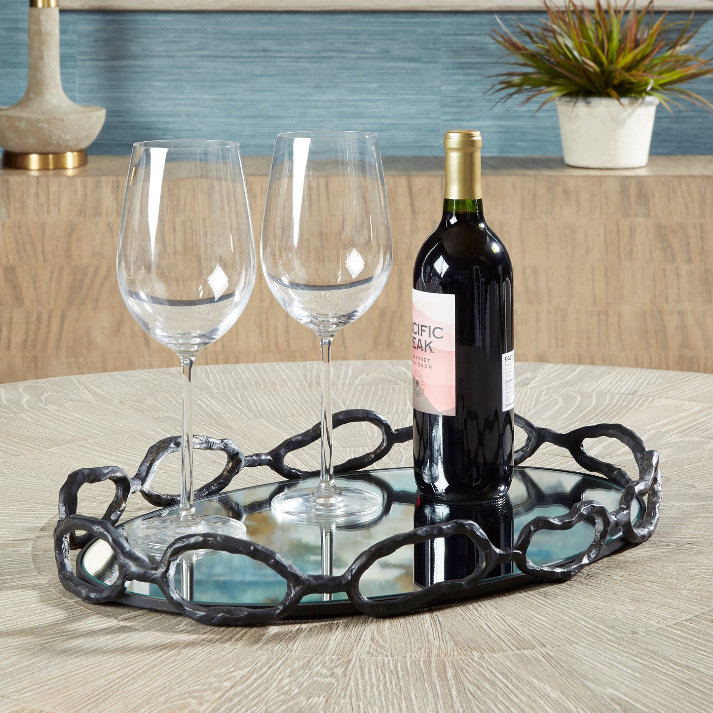Uttermost 18000 Cable Black Chain Tray
