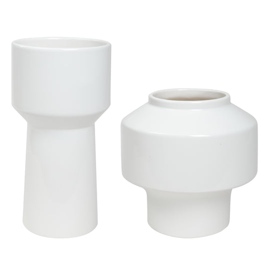 Uttermost 18049 Illumina Abstract White Vases, Set/2