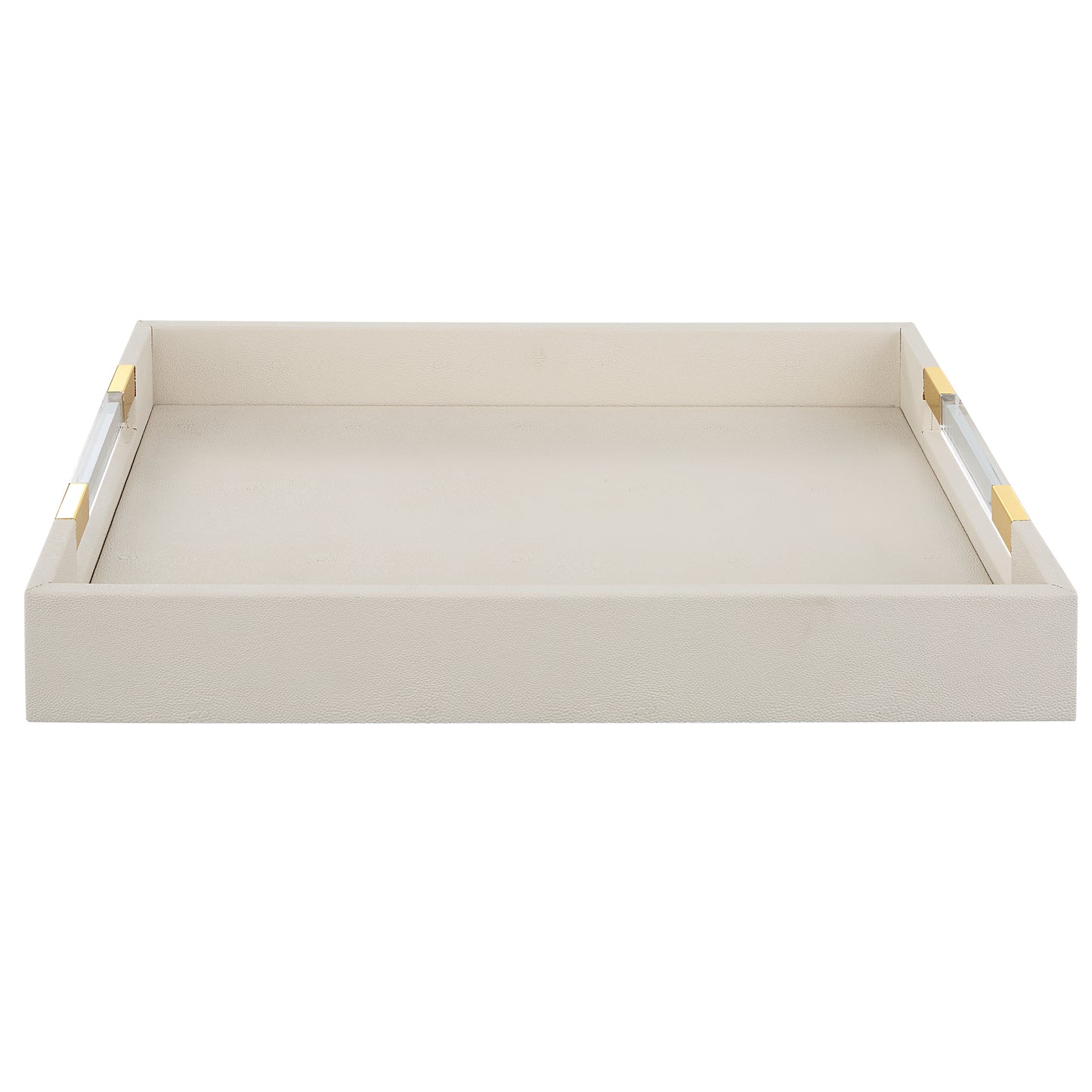 Uttermost 18060 Wessex White Shagreen Tray