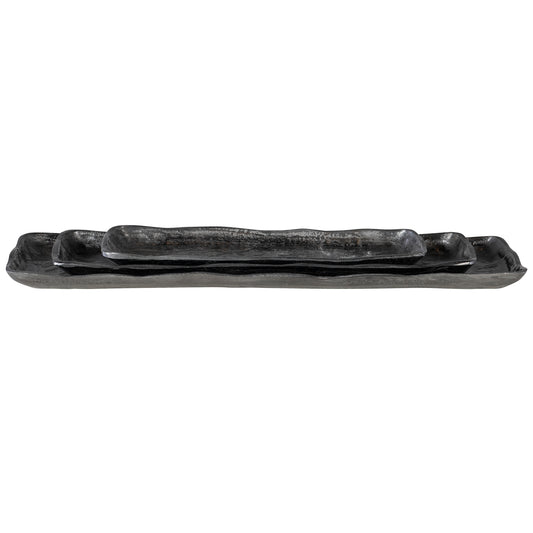 Uttermost 18056 Artisan Antique Nickel Trays, S/3