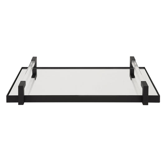 Uttermost 18082 Deki Black Mirrored Tray